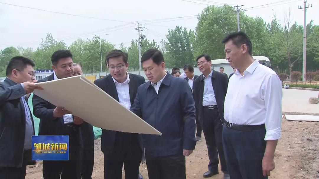 市委书记张百顺实地调研中心店镇齐鲁汽车产业园,珞石工业机器人,迈